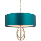  Endon 95223 - Luster na lancu 5xE27/10W/230V, prečnik 70 cm, plava/siva | Eponuda.com
