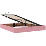  LED krevet za pohranu s madracem Ružičasta 180 x 200 cm Baršun | shoptok.hr