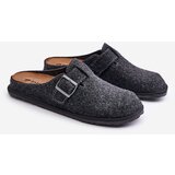 Inblu Comfortable Men's Slippers With Buckle Graphite | shoptok.hr