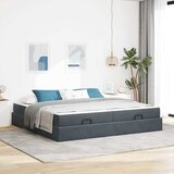  Okvir kreveta s madracem s madracem 2 pcs Siva nijansa Baršun | shoptok.hr