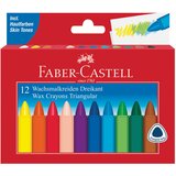  Boje voštane 12boja kartonska kutija trokutaste faber castell 120010 blister | shoptok.hr