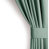 AmeliaHome Curtain BLACKOUT color mint style classic silver eyelets blackout 140x175 | shoptok.hr