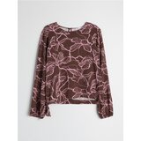 Sinsay Viskozna bluza s twill obrubom i cvjetnim motivom Cijene