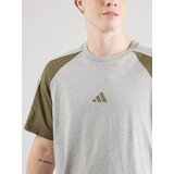 Adidas Funkcionalna majica 'ESS' pegasto siva / oliva | Shoptok.si