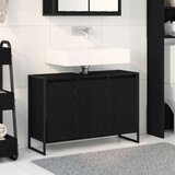  Kupaonski ormar Crni hrast 90 x 30 x 60 cm Konstruirano drvo | shoptok.hr