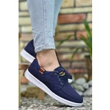 Riccon Navy Blue White Men's Sneakers 001223