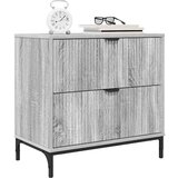 vidaXL Nočna omarica Siva sonoma 63.5 x 36 x 61 cm Konstruiran les | Shoptok.si