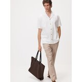 Reserved Torba shopper od umjetne brušene kože - smeđi | shoptok.hr