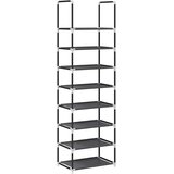  Stalak za cipele 8 nivoa crni 44x28x145 cm netkana tkanina | shoptok.hr