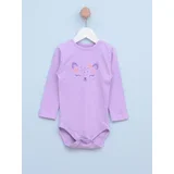 Bodi sa dugim rukavima za bebe, Ljubičasti