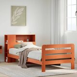 Maison Chic Posteljni okvir - Enojna postelja - Postelja za odrasle brez vzmetnice voščeno rjav 75x190 cm borovina-J13485, (21767534) | Shoptok.si