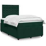  Krevet box spring s madracem tamnozeleni 120x190 cm baršunasti | shoptok.hr