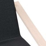  Stolica za opuštanje od tkanine crna | shoptok.hr