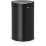 Brabantia Mat črn jeklen koš za smeti na dotik 40 l Touch Bin – | Shoptok.si