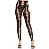 LEG AVENUE HOSIERY LEG AVENUE - STRAPLESS SEAMLESS OPAQUE STOCKINGS BLACK | Shoptok.si