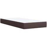  Podesivi krevet s madracem Tamno smeđa 90 x 190 cm Tkanina | shoptok.hr