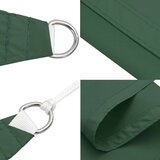 vidaXL Senčno jadro oksford blago pravokotno 2x5 m temno zeleno | Shoptok.si