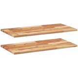 vidaXL Viseče police 2 kosa 80x40x2cm oljni premaz trden akacijev les, (21325832) Cene