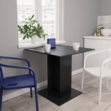 vidaXL Jedilna miza črna 80x80x75 cm iverna plošča Cene