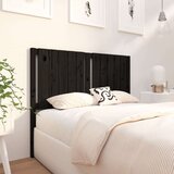  Uzglavlje za krevet crni 125 5 x 4 x 100 cm od masivne borovine | shoptok.hr