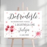  TABLA DOBRODOŠLICE krst in rojstni dan TABKROJ 02 | Shoptok.si
