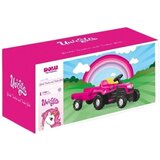 Dolu traktor za decu na pedale Unicorn, Roze | Eponuda.com