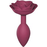 ove to Love LOpen Roses M - silikonski analni dildo (bordo) Cene