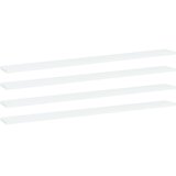 Police za knjige 4 kom bijele 100 x 10 x 1,5 cm od iverice | shoptok.hr