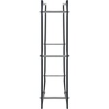  Stalak za drva za ogrjev crni 100 x 25 x 100 cm čelični | shoptok.hr