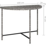 vidaXL Vrtni stol sivi 100 x 50 x 75 cm od poliratana | shoptok.hr