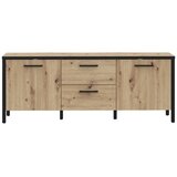 Modern Living Tv-element Kirikus, Barva Hrasta, Črna | Shoptok.si