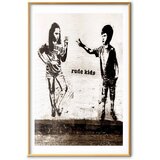  Plakat - Naughty Children 29.7x42 Zlatni okvir s margom | shoptok.hr