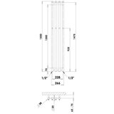  p.m.h. R2W - kupatilski peškarnik rosendal, 350 w, 150 cm, bela | Eponuda.com