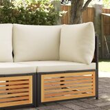 vidaXL Kutna vrtna sofa s jastucima od masivnog drva bagrema | shoptok.hr
