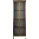 Dutchbone Kovinska vitrina v zlati barvi 64x184 cm Gertlush – | Shoptok.si