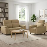  Set sofe 2 pcs Svijetlosmeđa Tkanina | shoptok.hr