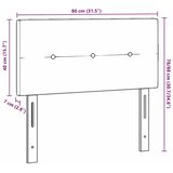  Uzglavlje podesivo po visini Svijetlo siva 80 cm tkanina - Svjetlosiva 80 cm Nizak uzglavlju | shoptok.hr