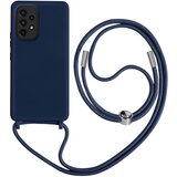 AVIZAR poltoga etui na vrvico za samsung galaxy A33 5G z mehko notranjostjo, ovratnikom - modra, (20640404) | Shoptok.si