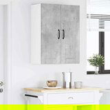 vidaXL Stenska kuhinjska omarica z vrati Betonsko siva 60 x 31 x 80 cm | Shoptok.si
