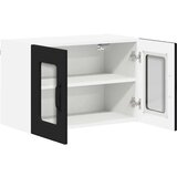 vidaXL Stenska kuhinjska omarica s polico 2 pcs Črna 60 x 31 x 40 cm | Shoptok.si