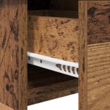 vidaXL toaletni stol s ogledalom starano drvo 100x45x76 cm | shoptok.hr