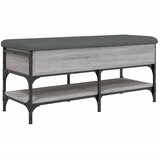 Maison Chic Klop za čevlje - Sedež za čevlje siva sonoma 102x42x45 cm inženirski les, (21776662) Cene