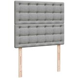  Krevet s oprugama i madracem svjetlosivi 120x190 cm od tkanine | shoptok.hr