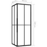  Tuš-kabina ESG 80 x 80 x 180 cm | shoptok.hr