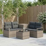  Set sofe 6 kom. Siva i tamno siva Poli Rattan i čelik | shoptok.hr