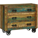 Konzola s 3 ladice 80x30x65 cm Čvrsto obnovljeno drvo | shoptok.hr