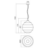  Redo 01-1844 - Visilica na sajli SLAG 1xE27/42W/230V Ø 40 cm bež | Eponuda.com