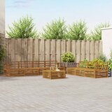  Set vanjskih sofa 8 kom. Prirodna Čvrsto drvo akacije | shoptok.hr