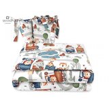 MimiNu Posteljina set 5 elem. Vlakić (za krevetić 120x60 cm) | shoptok.hr