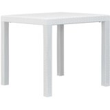 Bistro 3-dijelni bistro set od plastike s izgledom ratana bijeli | shoptok.hr